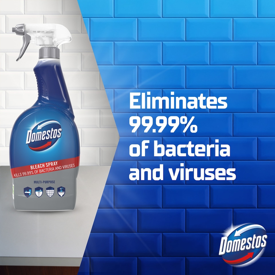 image 1 of Domestos Bleach Spray All Purpose Multi Surface Cleaner 700ml