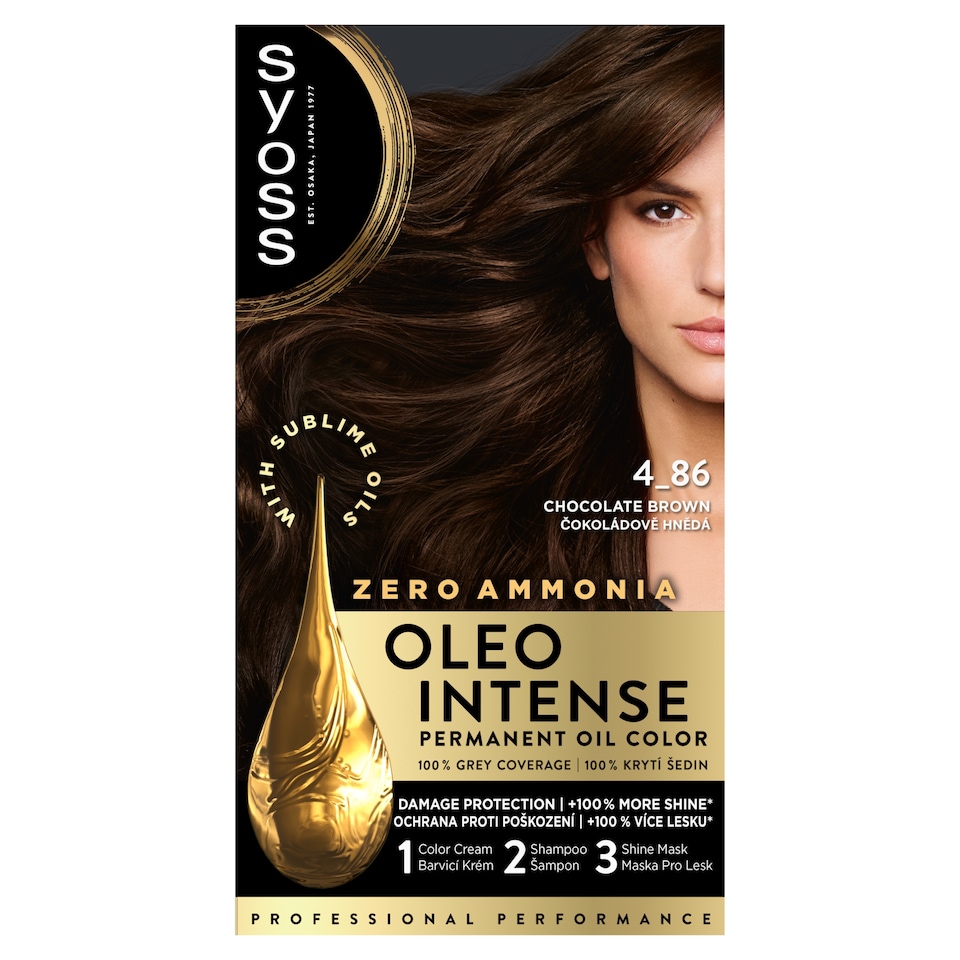 Syoss Oleo Intense tartós hajfesték 3-16 csokoládé barna