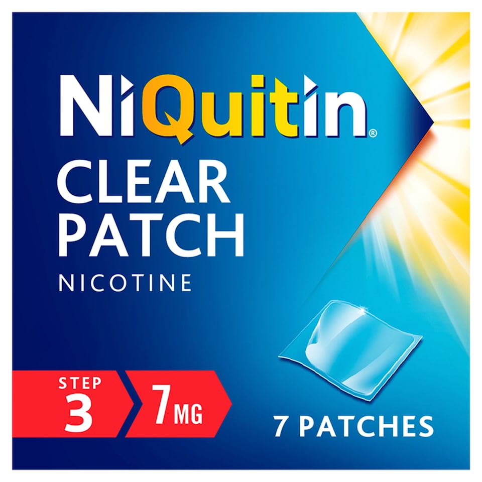 image 1 of NiQuitin Clear Patch Stop Smoking Aid 7mg Nicotine Patches 7s