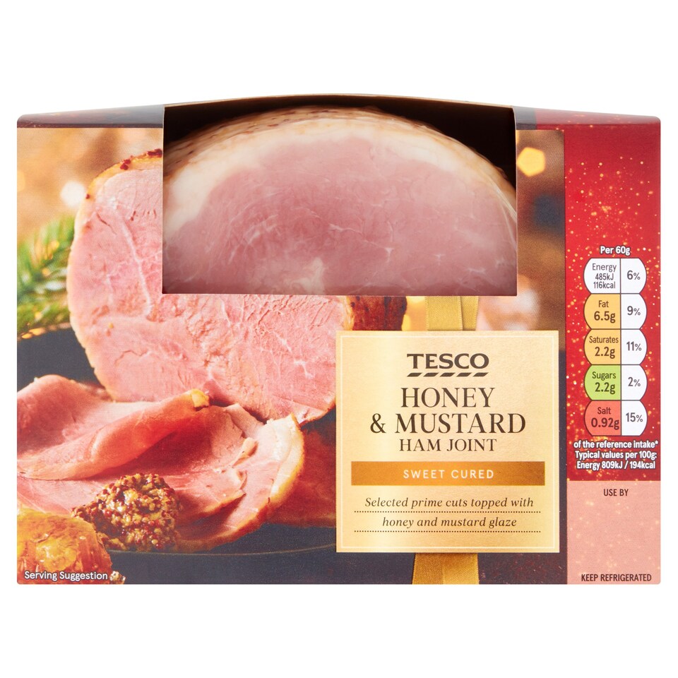 Tesco Honey & Mustard Ham Joint 900G Tesco Groceries