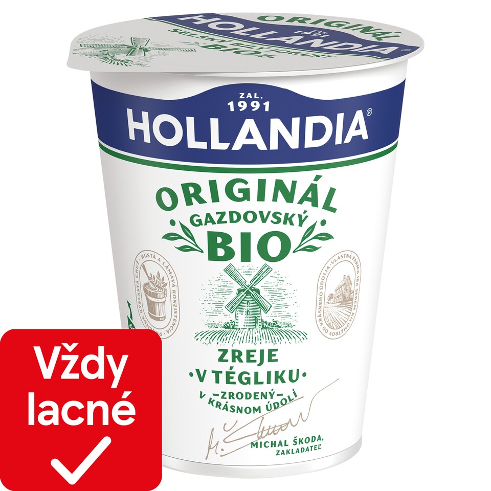 Hollandia Bio jogurt gazdovský biely s kultúrou BiFi 400 g