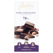 Butlers 78% Dark Chocolate Bar 90G