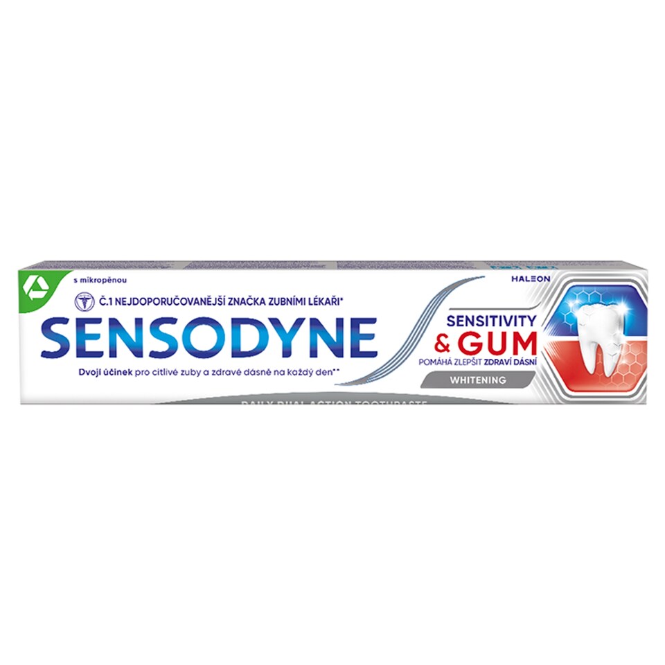 Sensodyne Sensitivity & Gum Whitening zubná pasta s fluoridom 75 ml