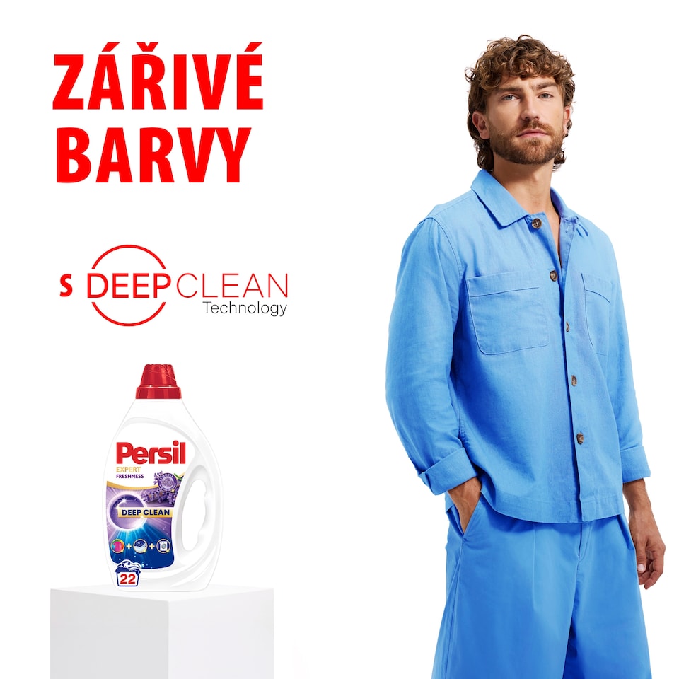 Obrázek 1 pro produkt Persil Deep Clean Expert Freshness Lavender přípravek pro praní prádla 40 praní 1,80l