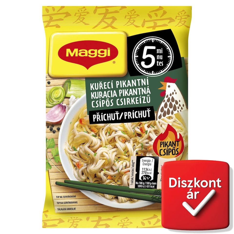 Maggi PárPerc csípős csirke ízű instant tészta 59,2 g