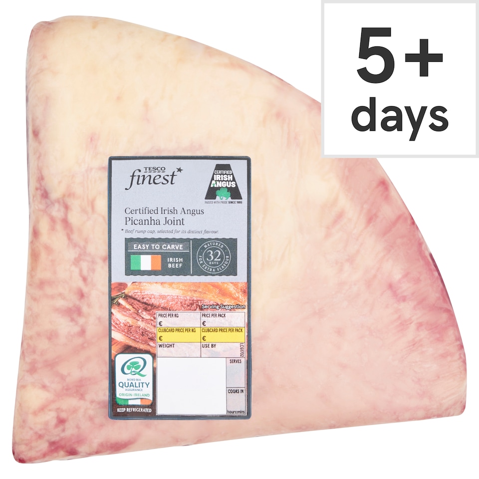 Tesco Finest Certified Irish Angus Picanha Joint 1.1-1.9kg