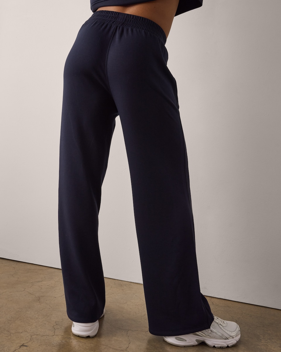 image 1 of F&F Active Wide Leg Joggers in Navy