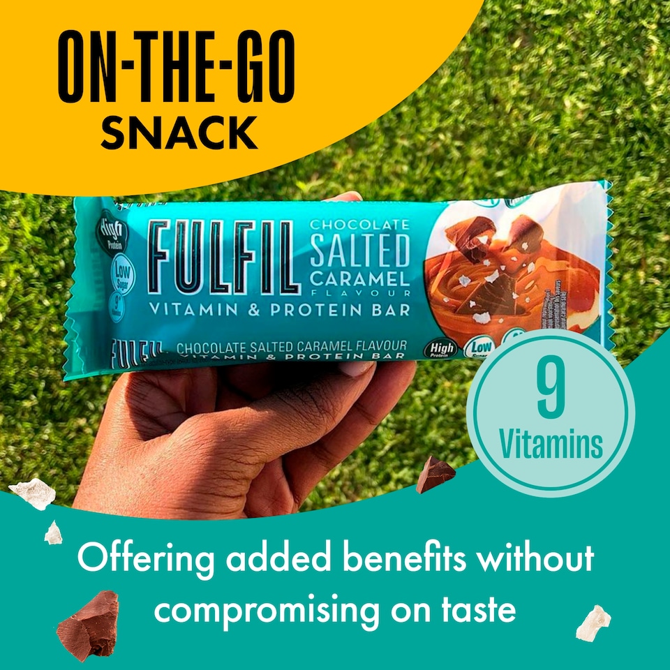 image 1 of Fulfil Chocolate Salted Caramel 3X40g