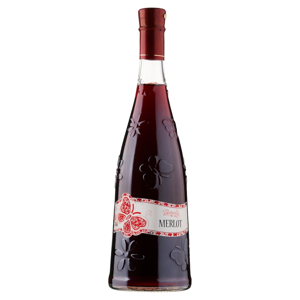 Butterfly Merlot Red Semi-Sweet Wine 750ml