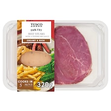 Tesco Beef Steaks with Peppercorn Sauce 320g