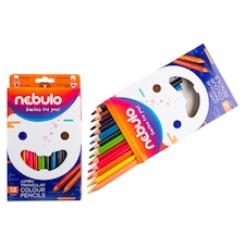 Nebulo Jumbo Triangular Colored Pencil Set 12 pcs