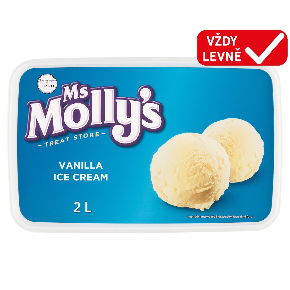 Ms Molly's Vanilla Ice Cream 2L