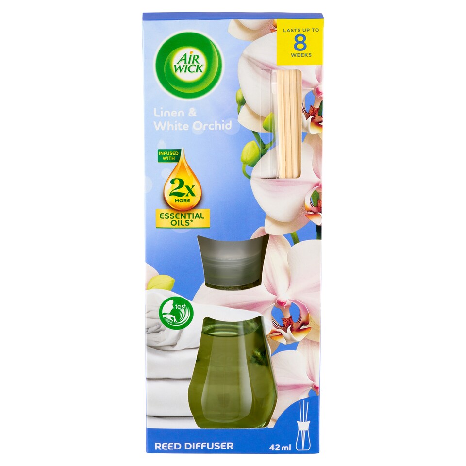 obrázok 1 z Air Wick Vonné tyčinky bielizeň a biela orchidea 42 ml
