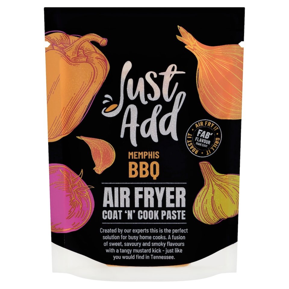 JUST ADD MEMPHIS BBQ AIRFRYER COAT ‘N’ COOK PASTE 120g