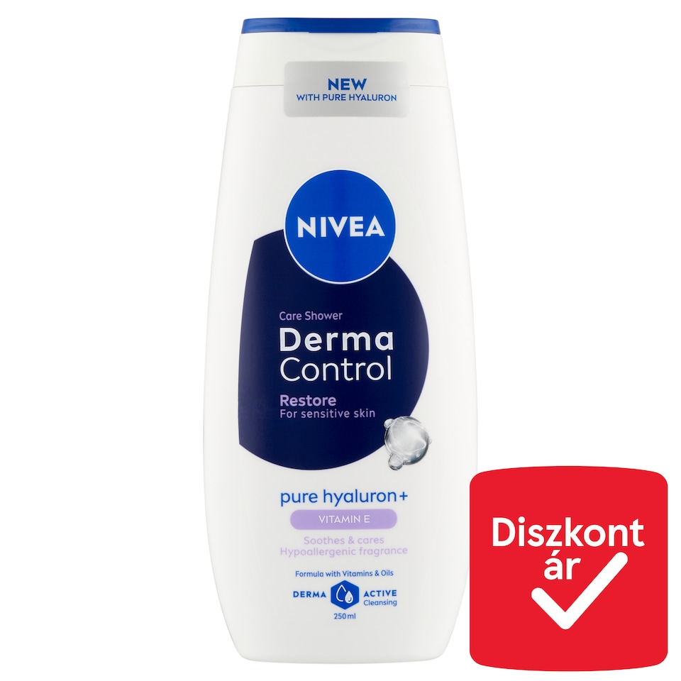 NIVEA Derma Control Restore tusfürdő 250 ml  1. kép