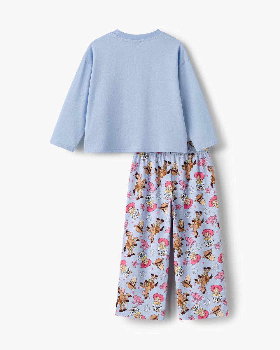 image 1 of Disney Toy Story Pure Cotton Bullseye & Jessie Pyjama Set in Pink
