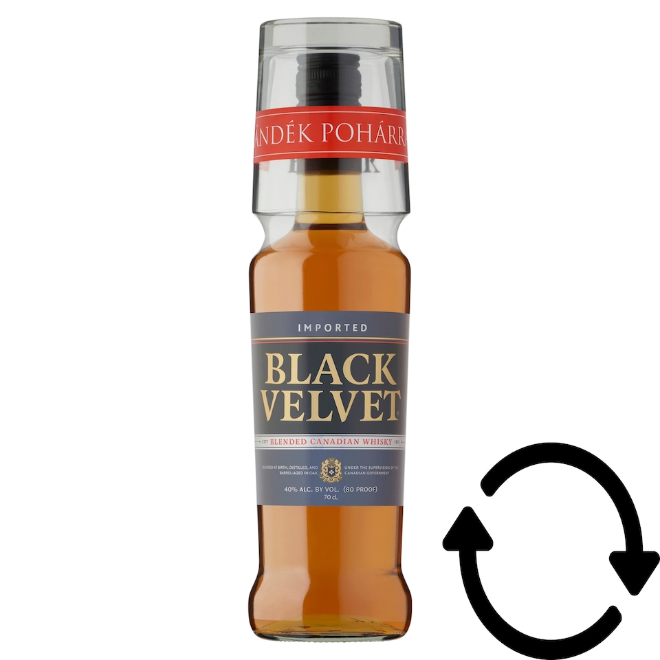 Black Velvet Canadian Whisky with Glass 40% 0,7 l