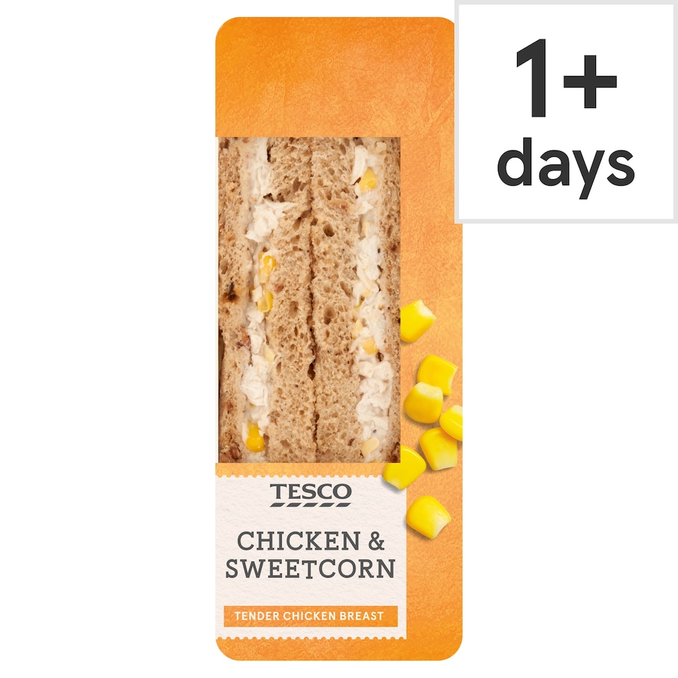Tesco Chicken & Sweetcorn Sandwich