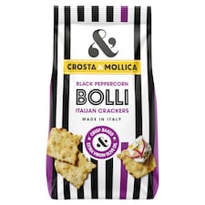 Crosta & Mollica Black Peppercorn Bolli Crackers 150G