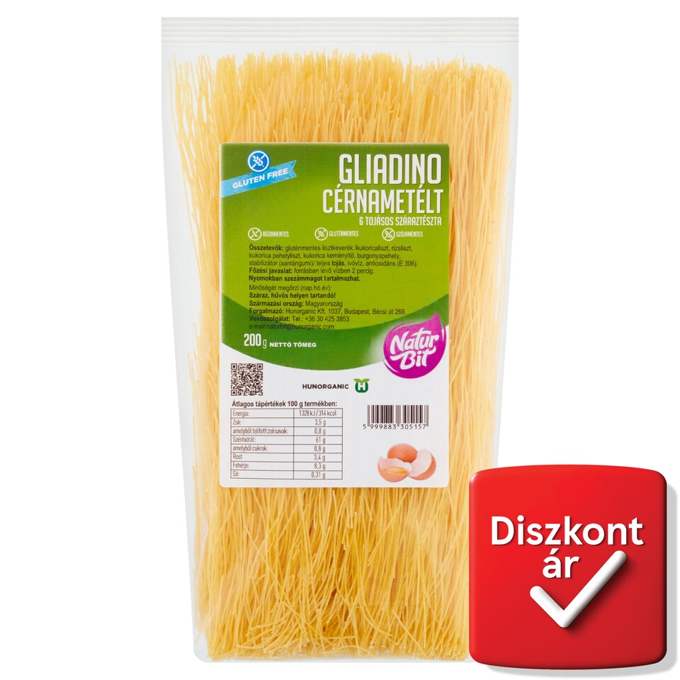 image 1 of Naturbit Gliadino Vermicelli Dried Pasta with 6 Eggs 200 g