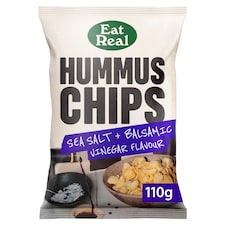 Eat Real Hummus Chips - Sea Salt & Balsamic Vinegar 110g