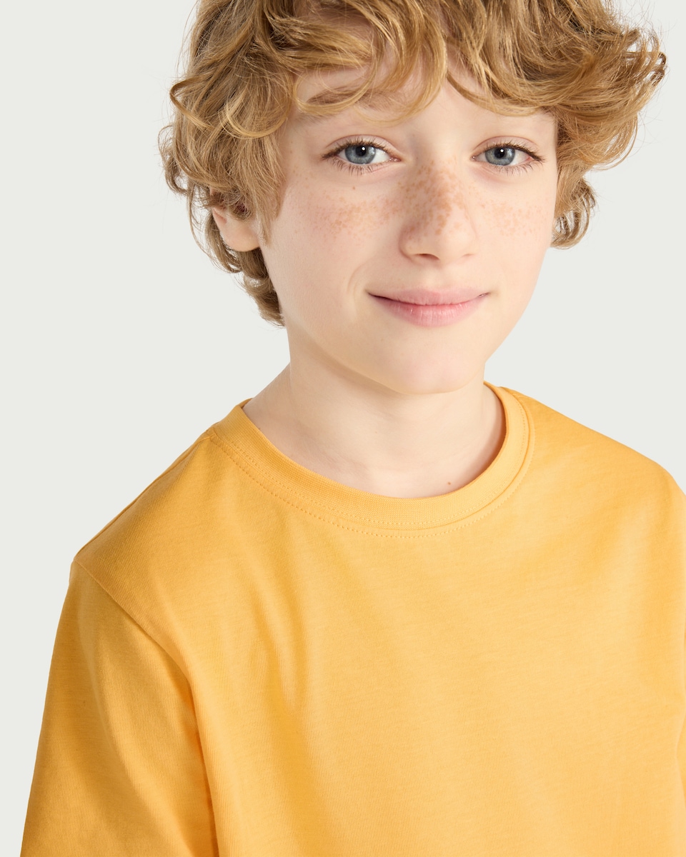 image 1 of F&F School Unisex 2-Pack Pure Cotton T-Shirts in Yellow