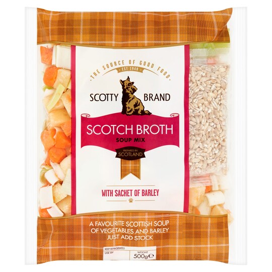 Scotty Scotch Broth Soup Mix With Barley 500G Tesco Groceries