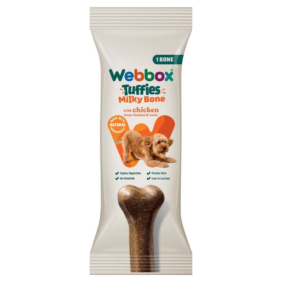 Webbox Tuffies Dog Chicken Milky Bone 90g