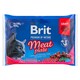 Obrázek 1 pro produkt Brit Premium by Nature Meat Plate kompletní prémiové mokré krmivo pro dospělé kočky 4 x 100g (400g)