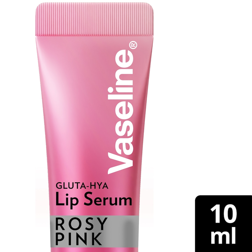 image 1 of Vaseline Gluta-Hya Serum Gloss Tinted Lip Care Rosy Pink 10ml