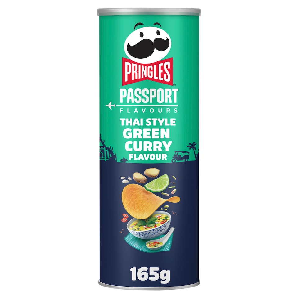 Pringles Passport Flavours Thai Style Green Curry Flavour 165g