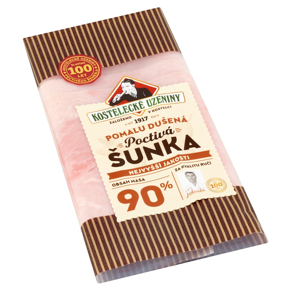 obrázok 1 z Kostelecké Uzeniny Poctivá šunka pomalu dušená 0,100 kg