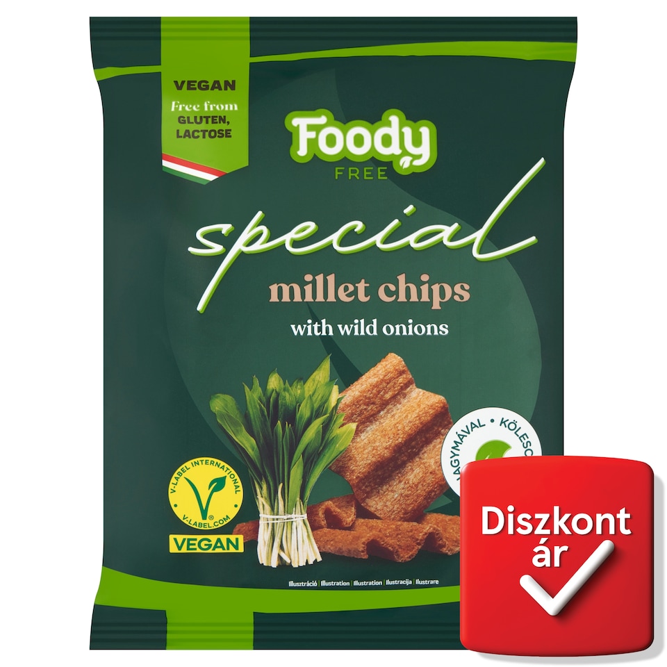 Foody Free Special köleschips medvehagymával 45 g