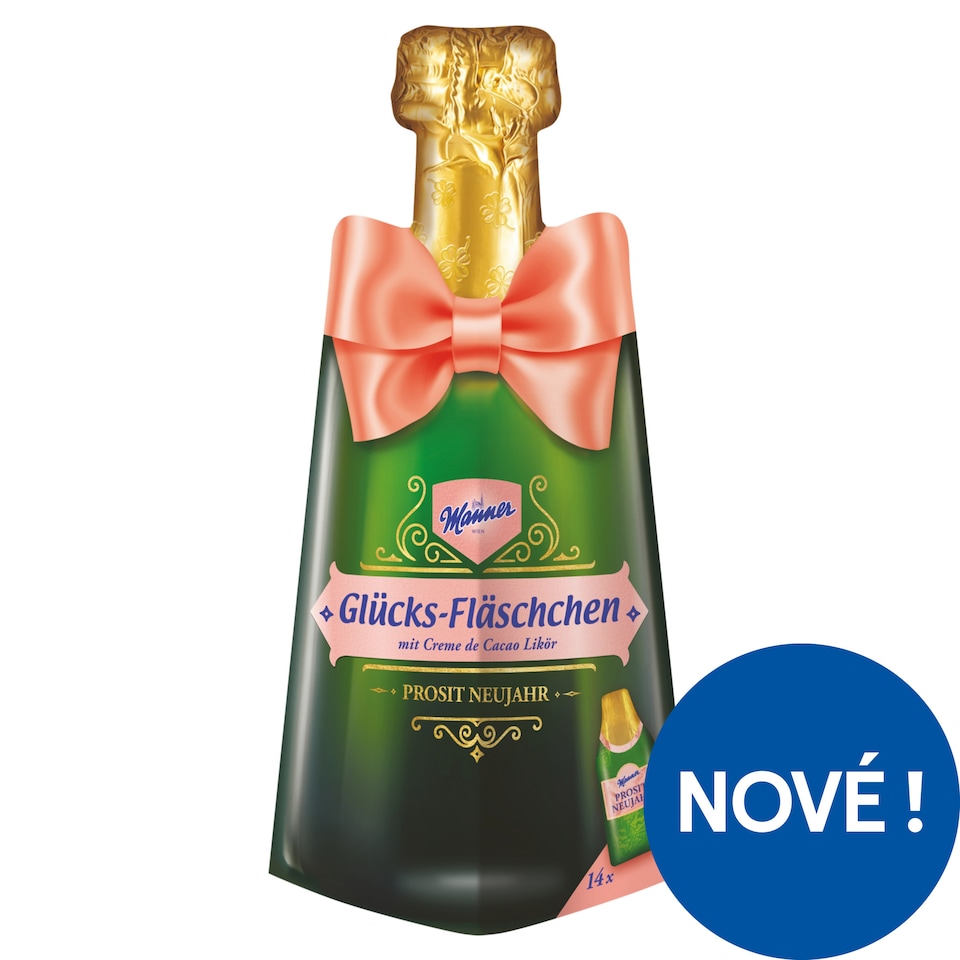 Manner Glücksfläschchen čokoláda s likérovou náplní 119g