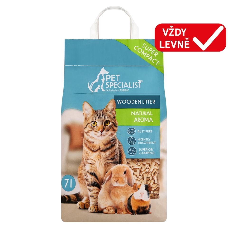 Pet Specialist Natural Aroma dřevěné stelivo 7l