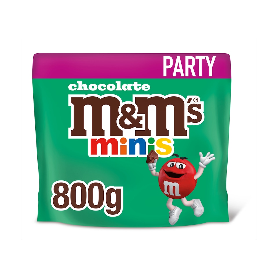 M&M's Minis Milk Chocolate Party Mix Bag 800g