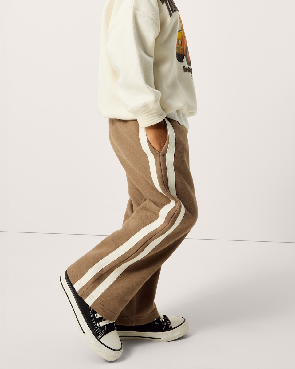 image 1 of F&F Boys 2-Piece Cotton Rich Truck Sweatshirt and Joggers Set in Multi