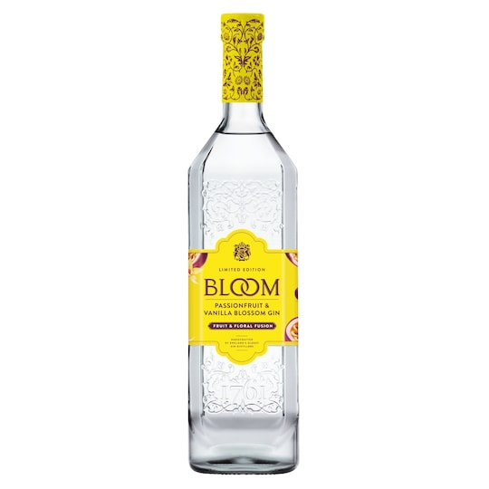 Bloom Passion Fruit & Vanilla Blossom Gin 70Cl Tesco Groceries