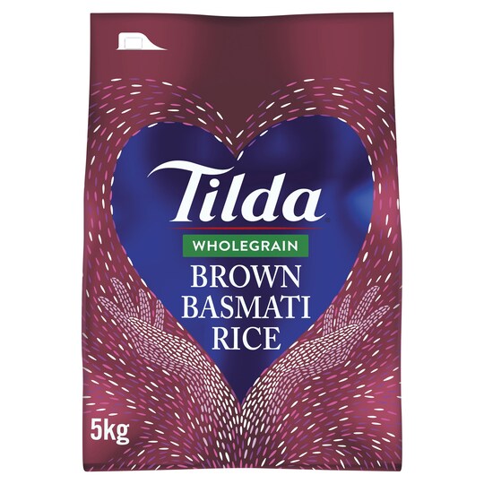 Tilda Whole Grain Basmati Rice 5Kg Tesco Groceries