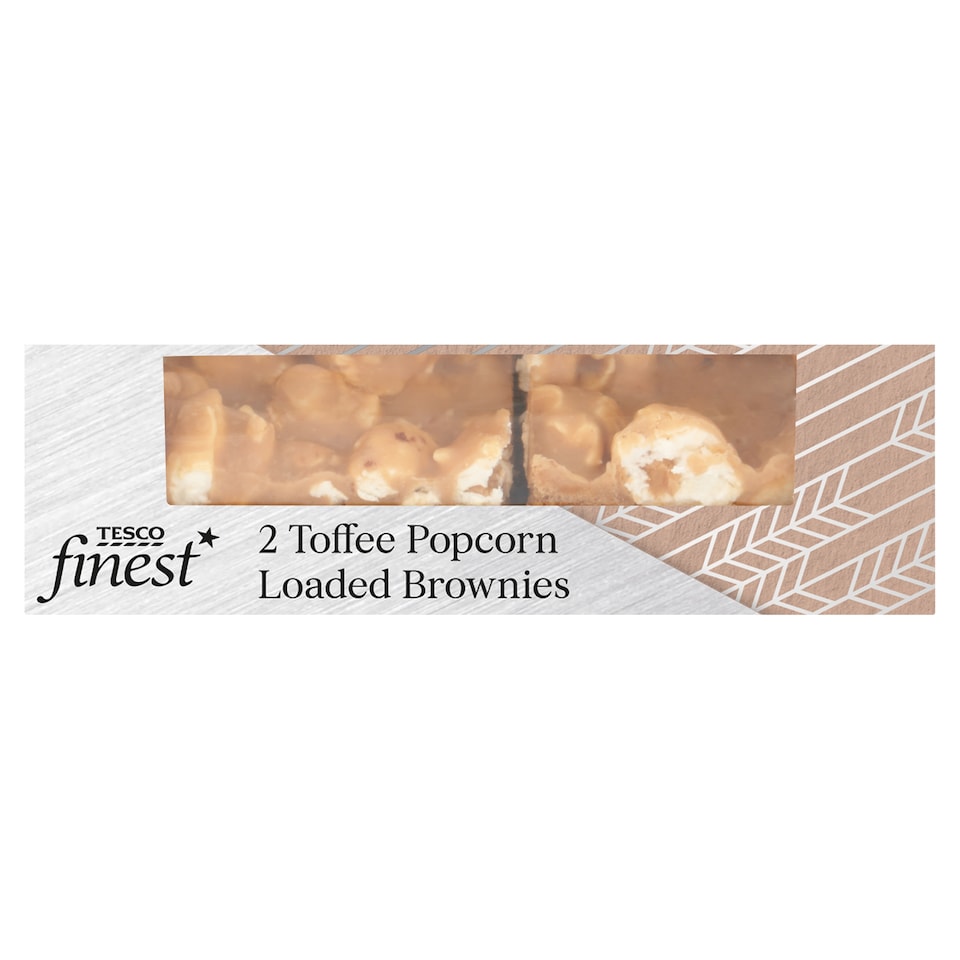 image 1 of Tesco Finest 2 Toffee Popcorn Loaded Brownies