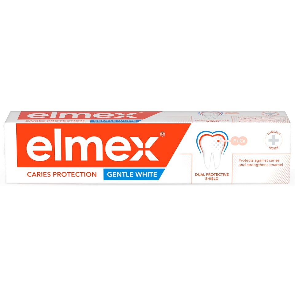 obrázok 1 z elmex® Caries Protection Gentle White zubná pasta proti zubnému kazu 75 ml