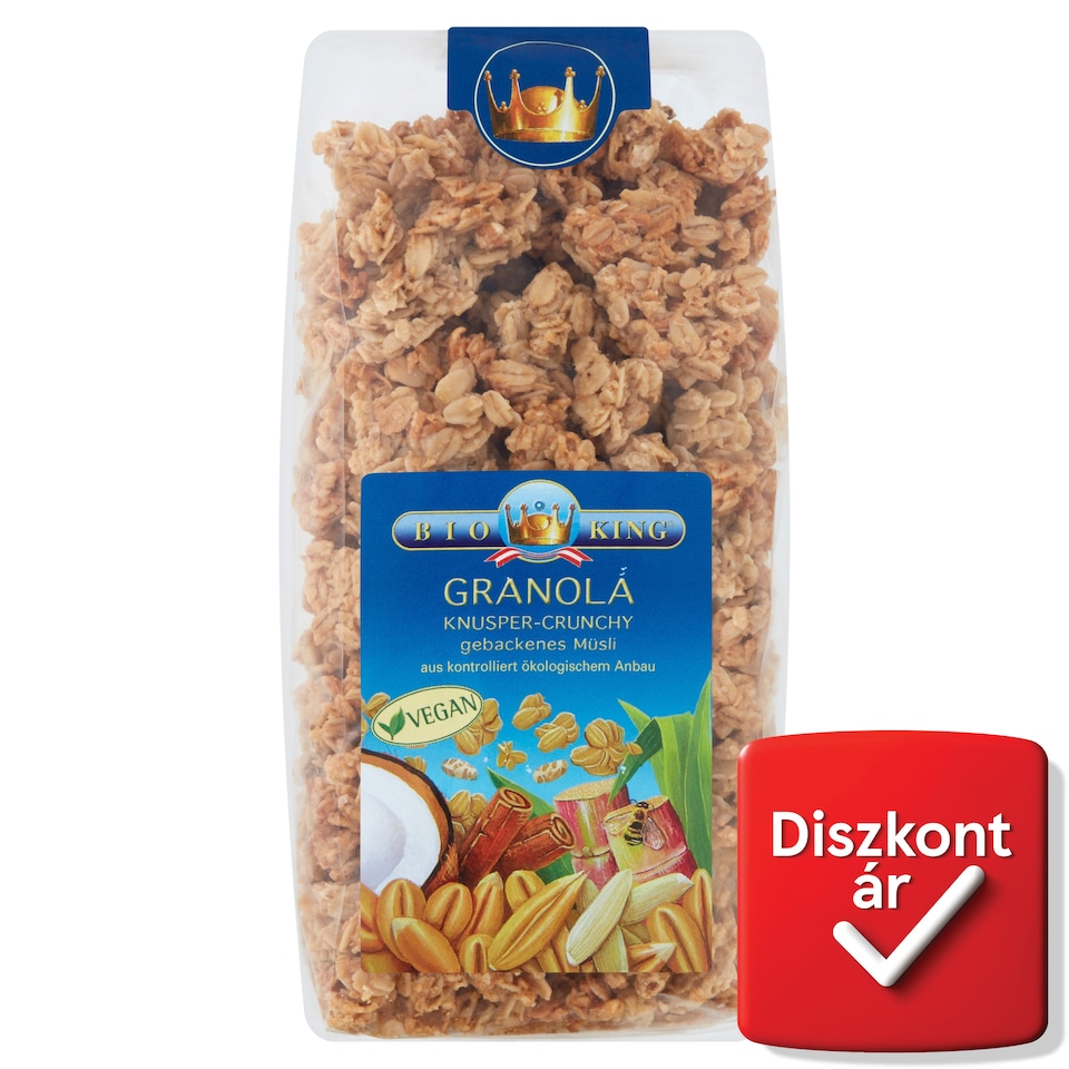 Bio King BIO pirított ropogós müzli 375 g  1. kép