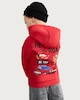image 3 of Disney Lightning McQueen Cotton Rich Hoodie in Red