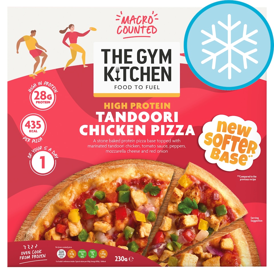 image 1 of The Gym Kitchen Tandoori Chicken Pizza 230G