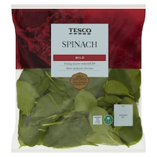 Tesco Mild Spinach 200G