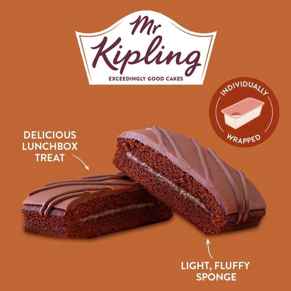 image 1 of Mr Kipling Chocolate Slices 8 Pack
