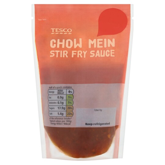 Tesco Chow Mein Stir Fry Sauce 180G Tesco Groceries