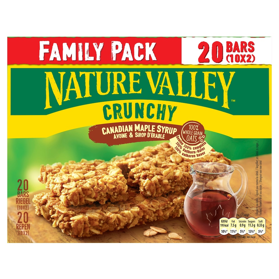 image 1 of Nature Valley Crunch Canadian M/Syrp 10 Pack 420G