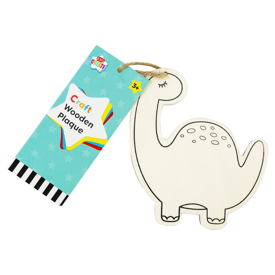 Kids Create Wooden plaques - mermaid/rainbow/dinosaur