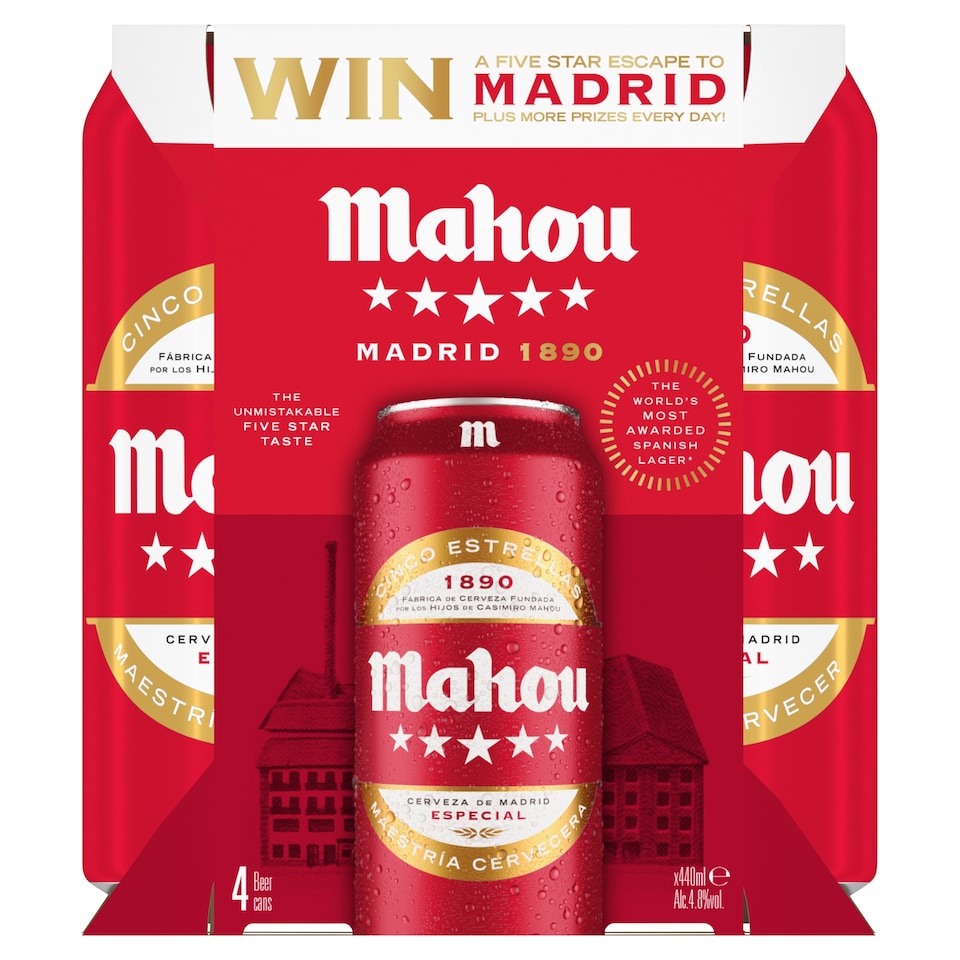 Mahou Cerveza Especial 4x440ml 